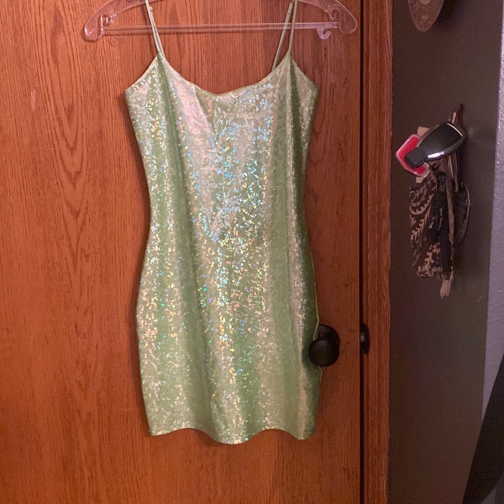 lucy in the sky green homecoming dress